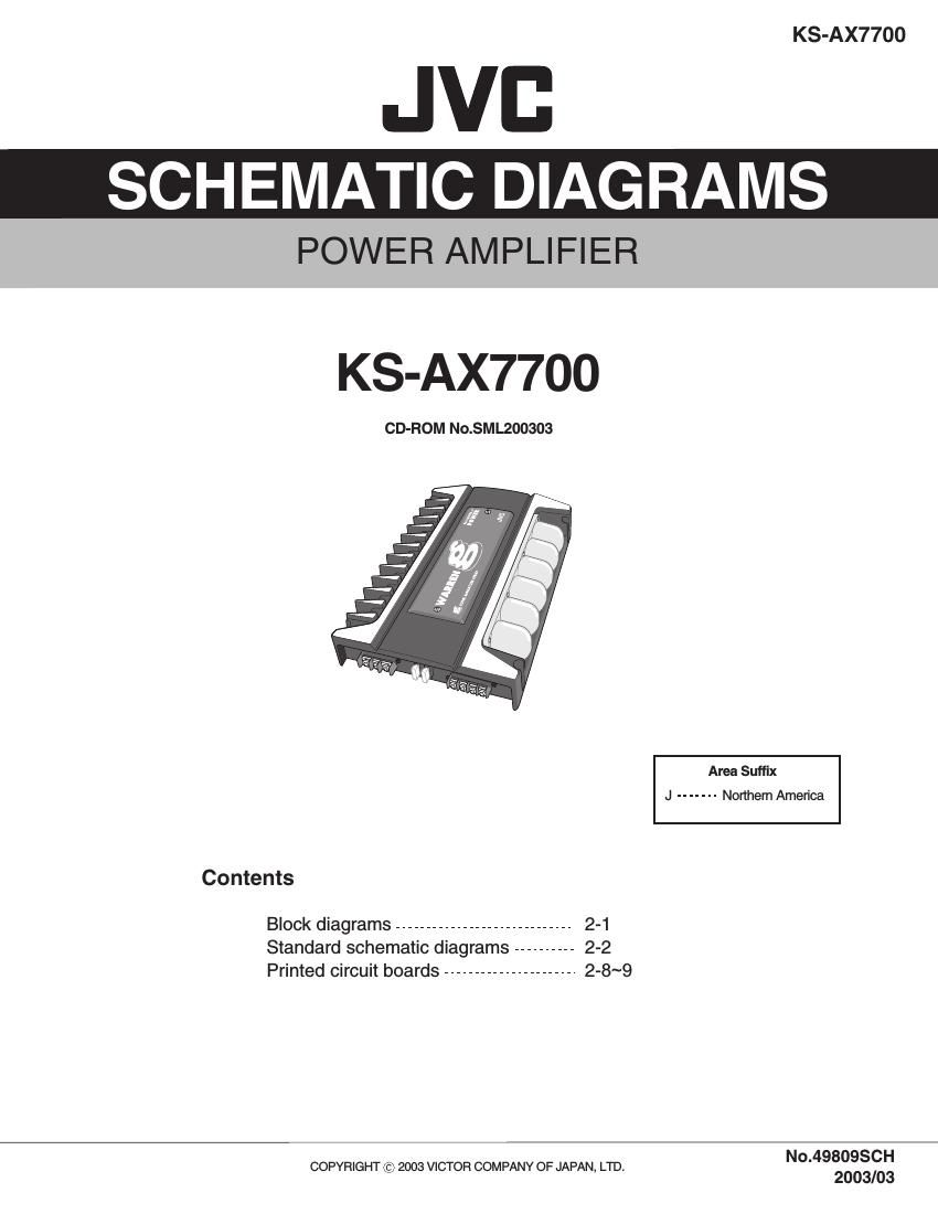 Jvc KSAX 7700 Schematic