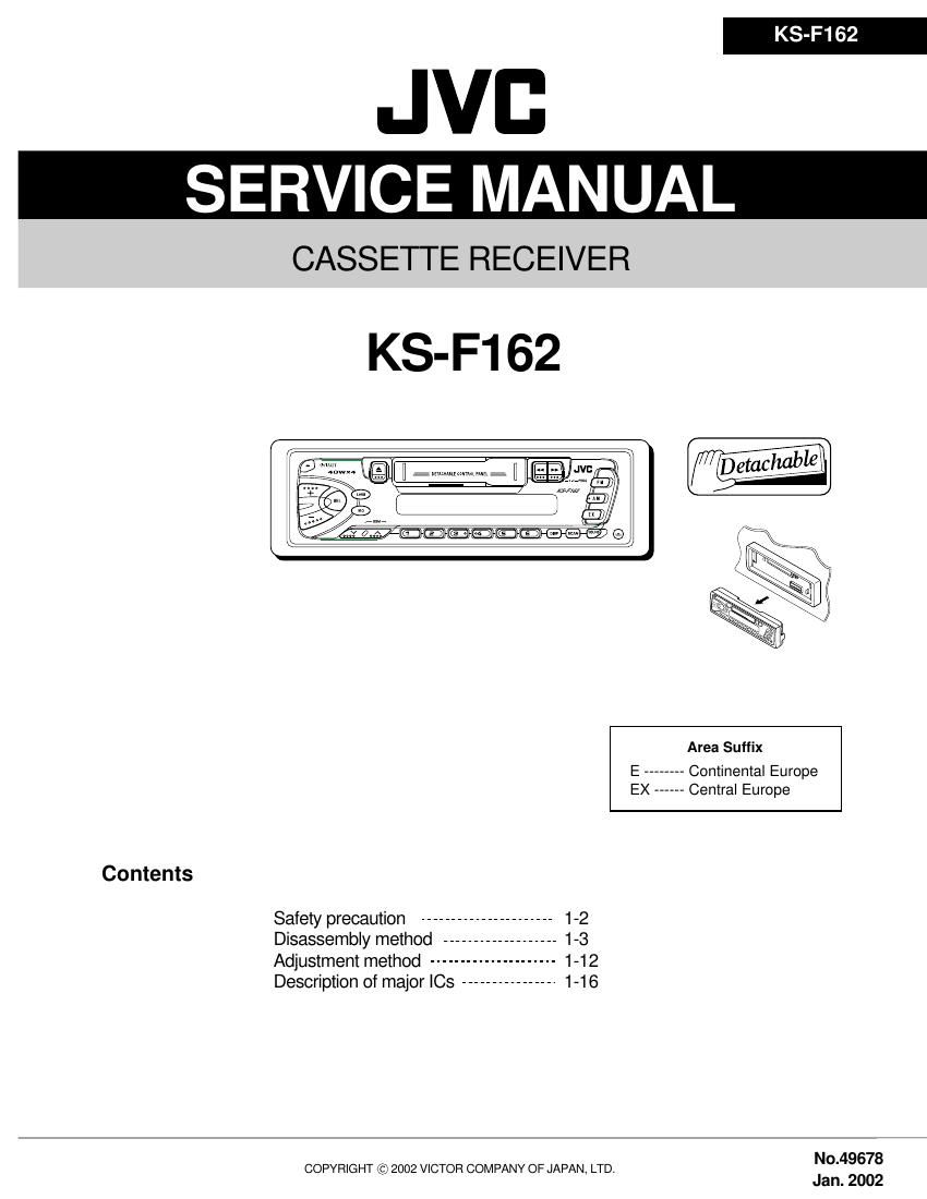 Jvc KSF 162 Service Manual
