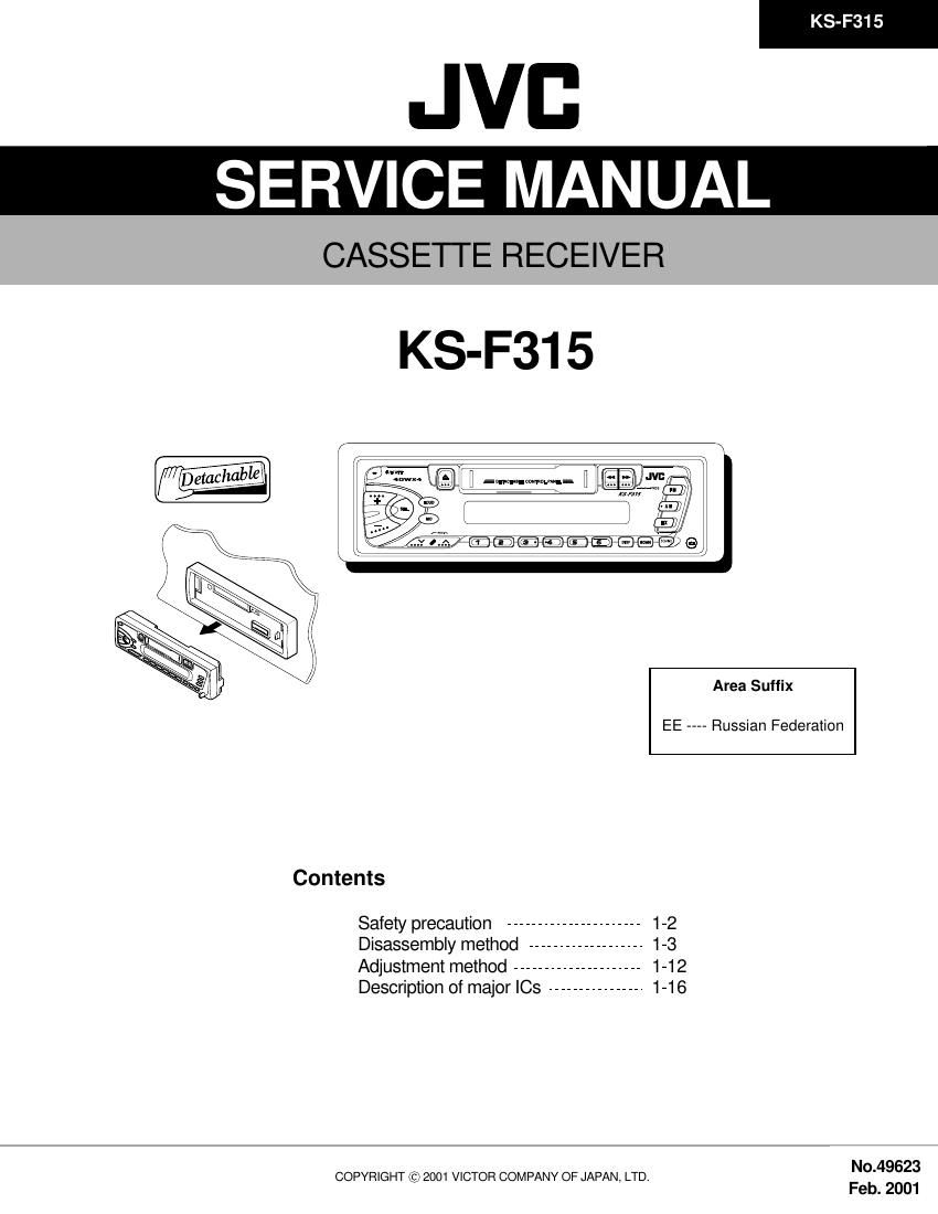 Jvc KSF 315 Service Manual