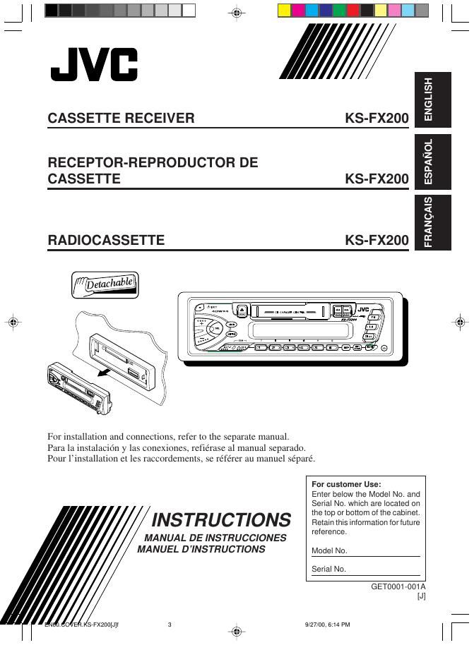 Jvc KSFX 200 Owners Manual