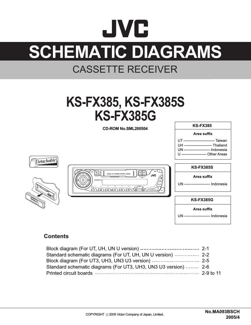 Jvc KSFX 385 G Schematic