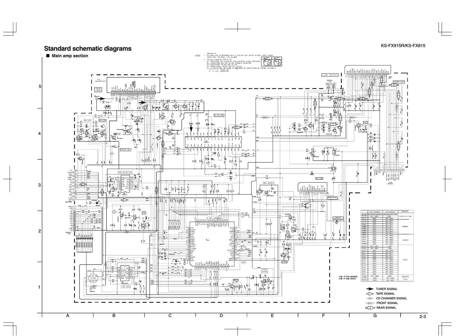 Jvc KSFX 815 Schematic