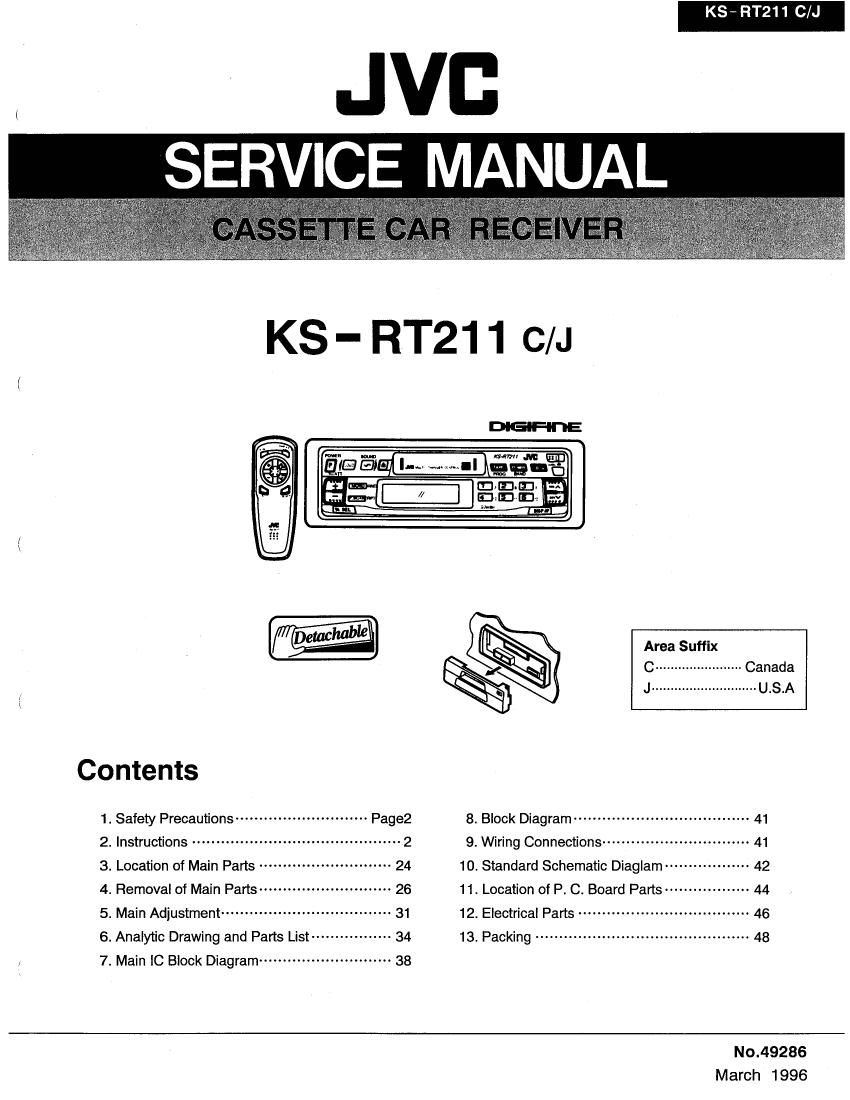 Jvc KSRT 211 Service Manual