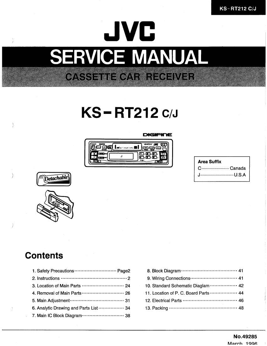 Jvc KSRT 212 Service Manual