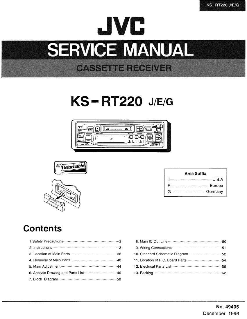 Jvc KSRT 220 Service Manual