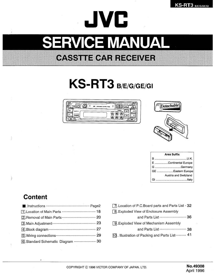 Jvc KSRT 3 Service Manual