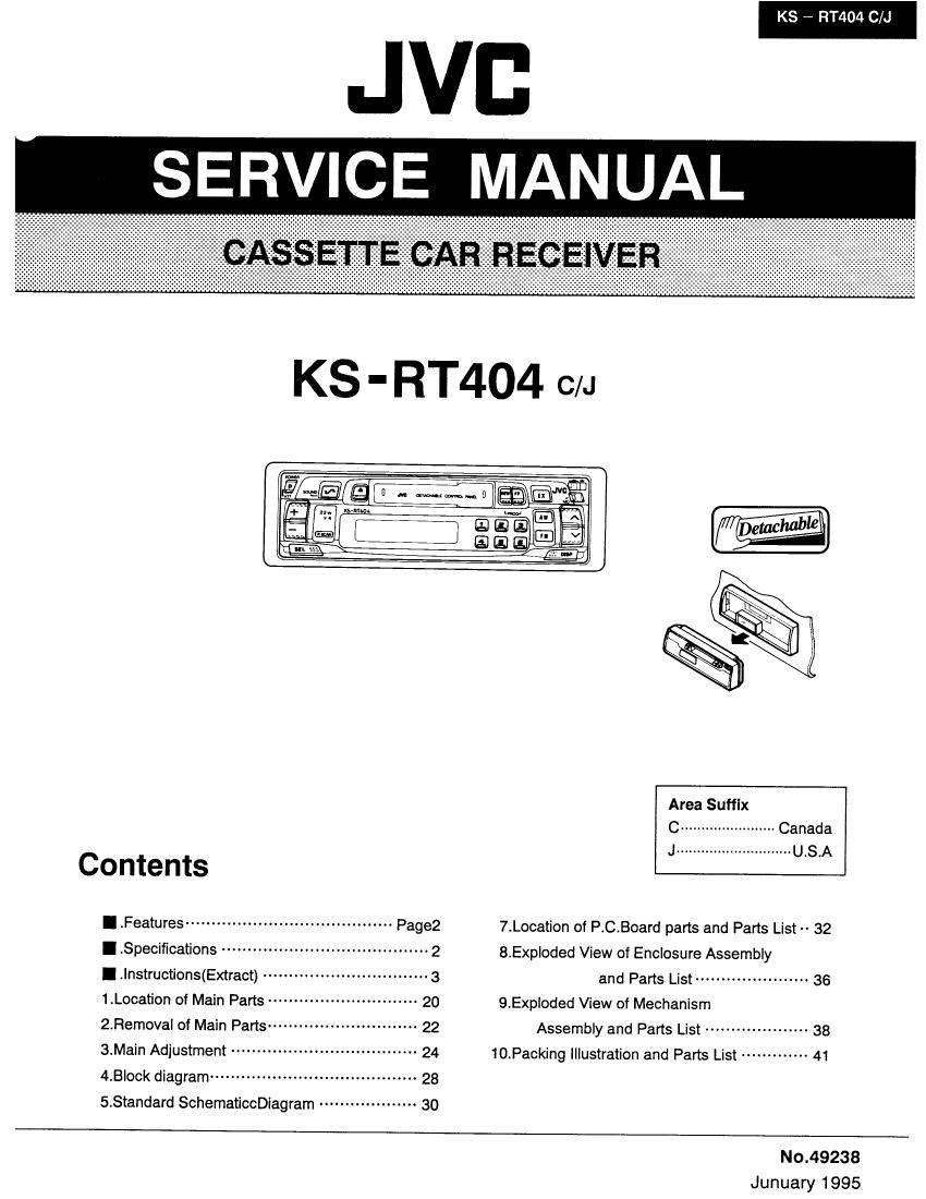 Jvc KSRT 404 Service Manual
