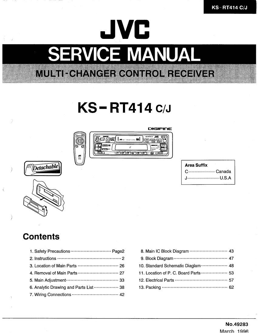 Jvc KSRT 414 Service Manual