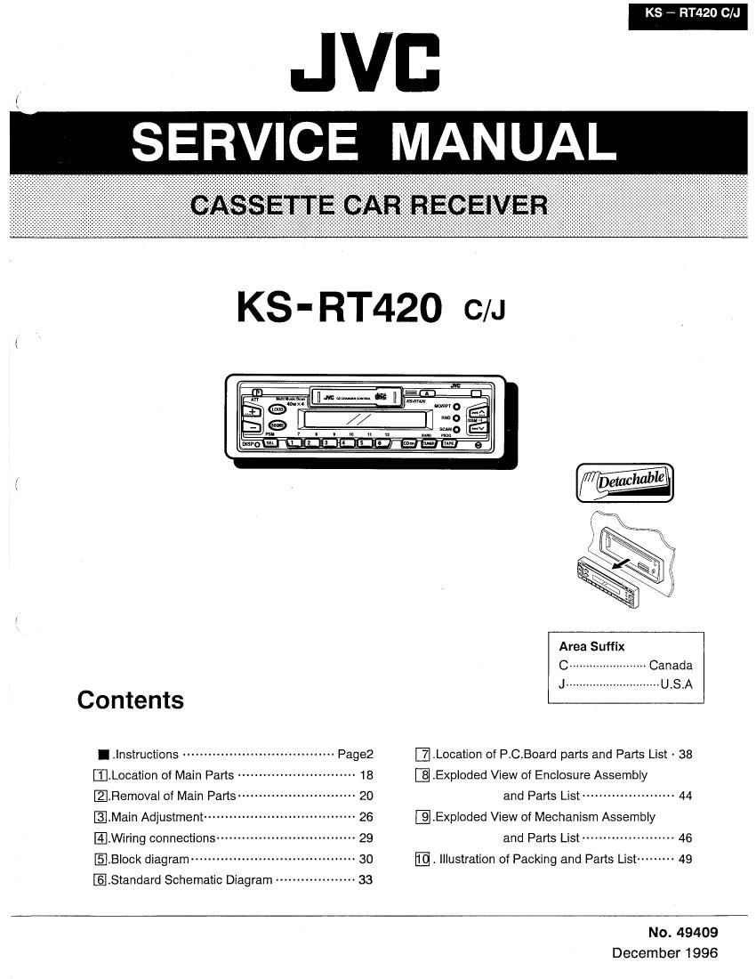 Jvc KSRT 420 Service Manual