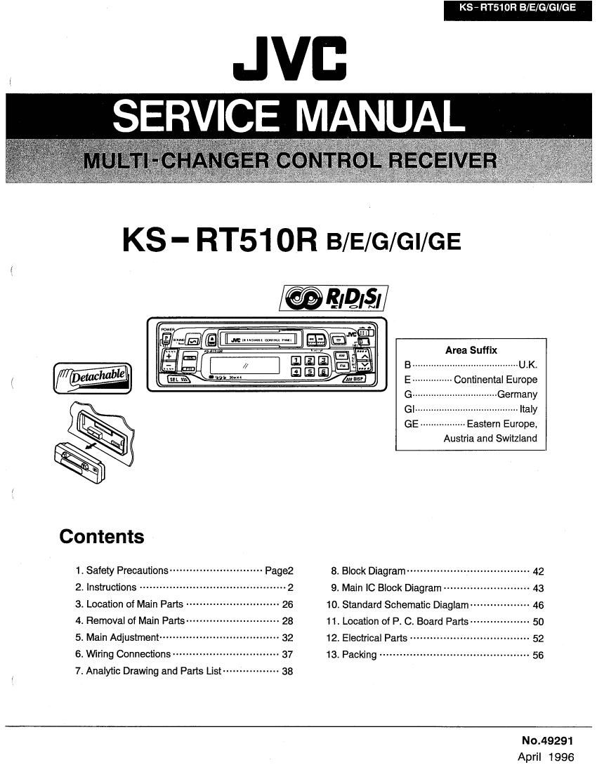 Jvc KSRT 510 R Service Manual