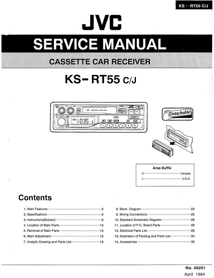 Jvc KSRT 55 Service Manual