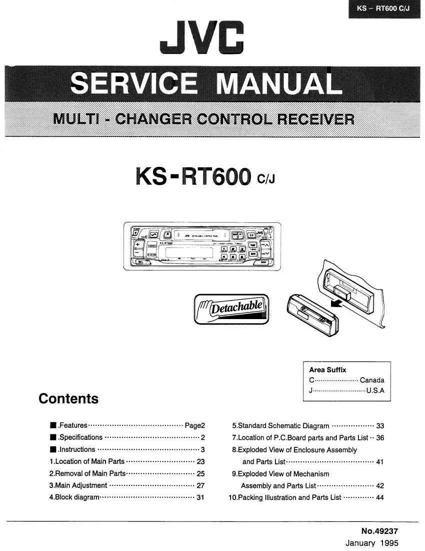 Jvc KSRT 600 Service Manual