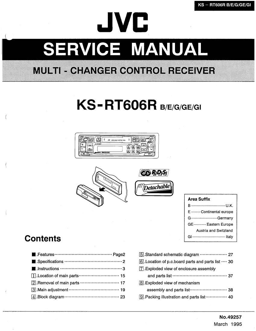 Jvc KSRT 606 R Service Manual