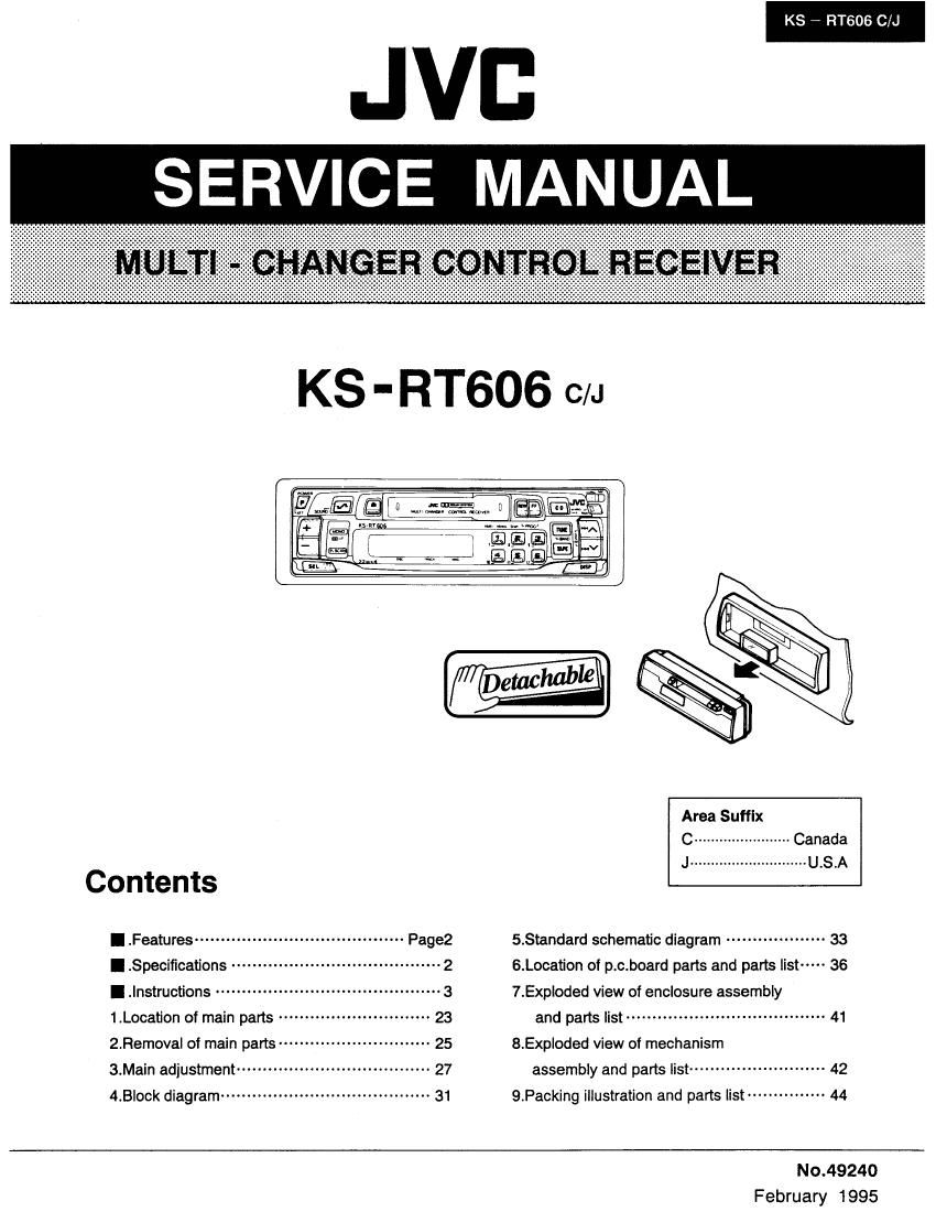 Jvc KSRT 606 Service Manual