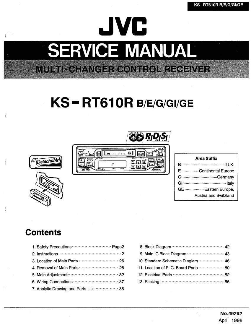Jvc KSRT 610 R Service Manual