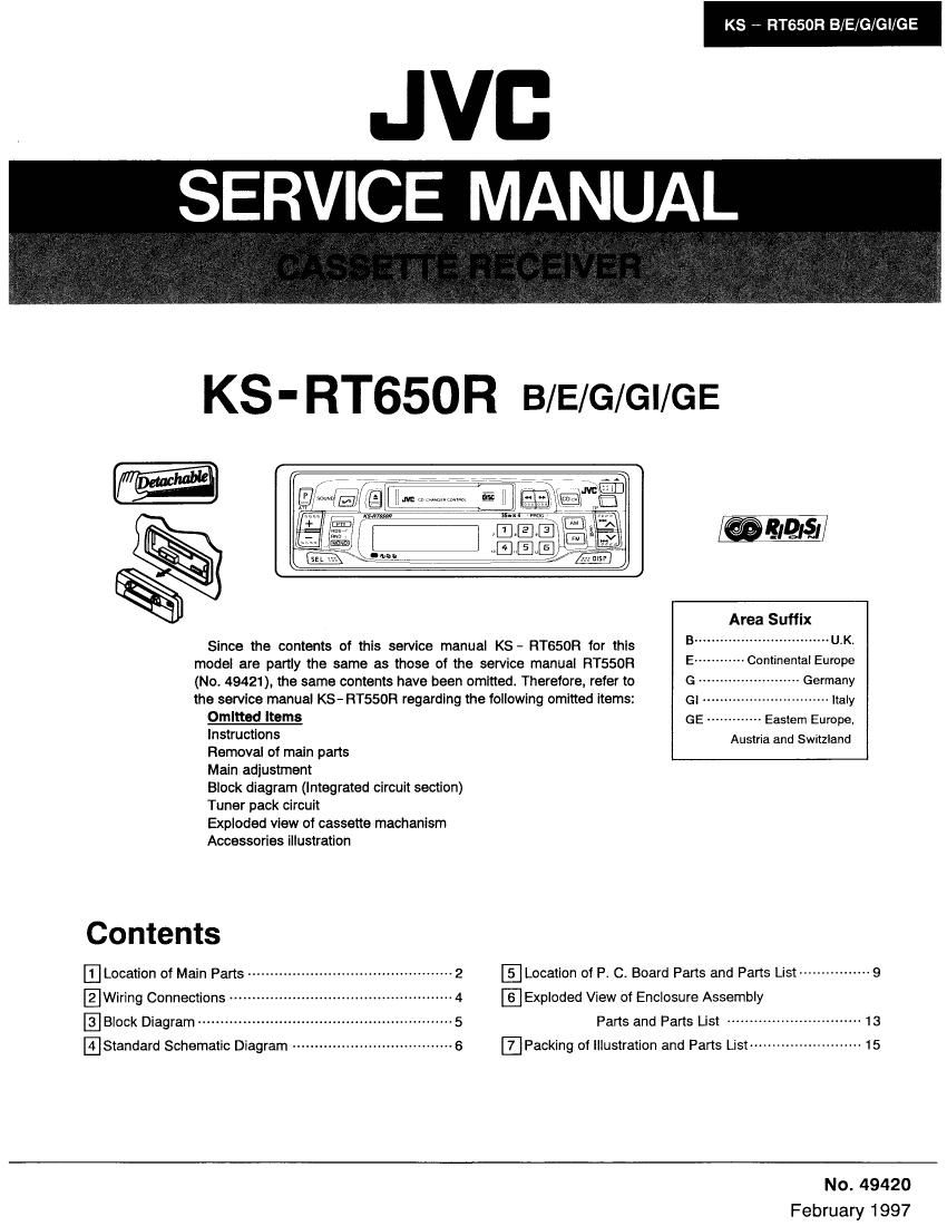 Jvc KSRT 650 R Service Manual