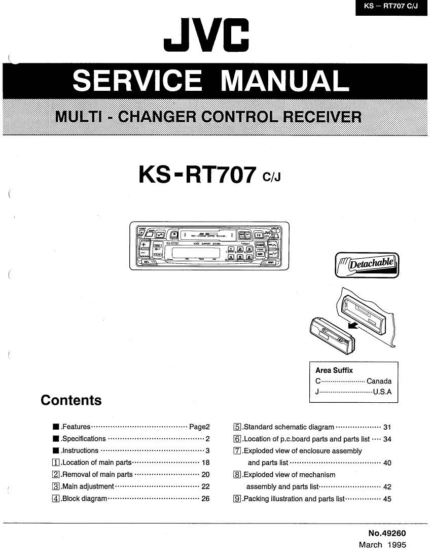 Jvc KSRT 707 Service Manual