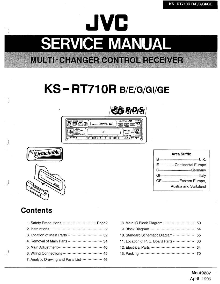 Jvc KSRT 710 R Service Manual