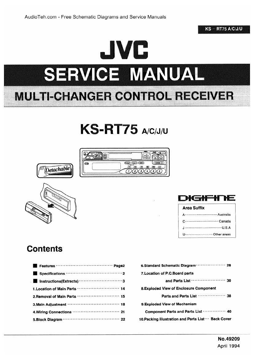 Jvc KSRT 75 Schematic