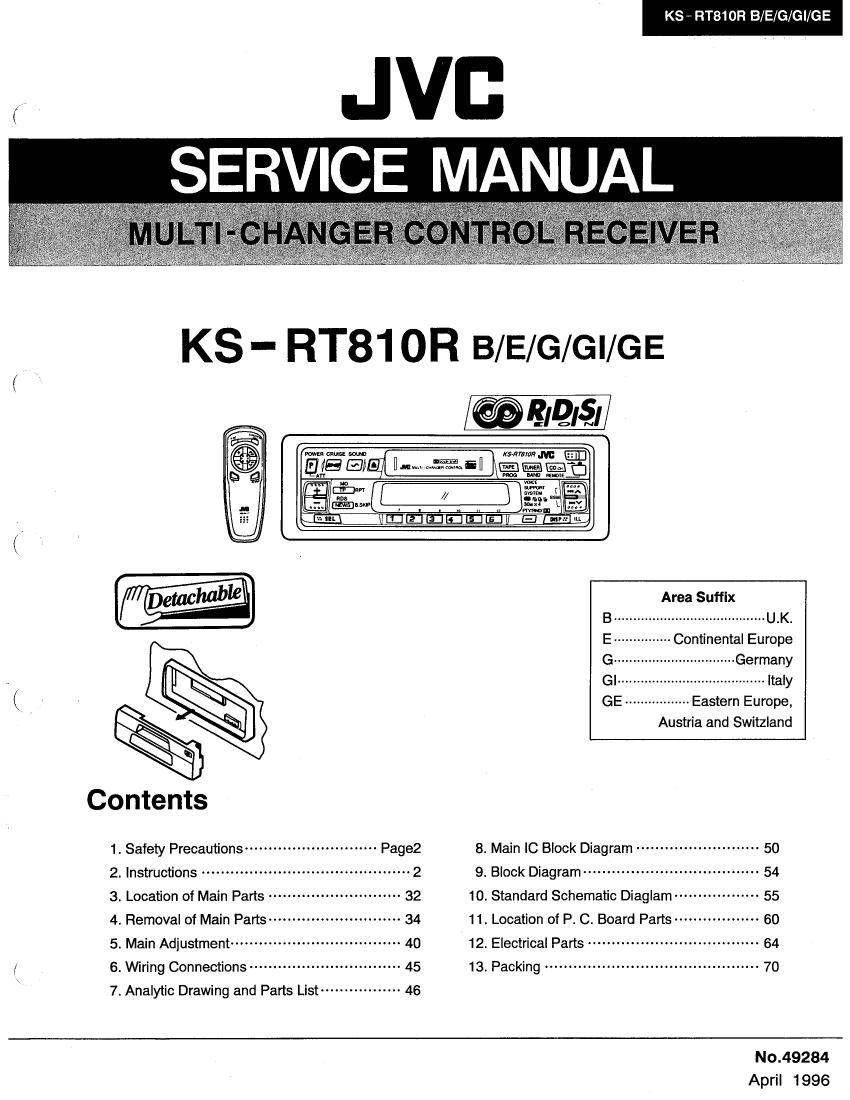 Jvc KSRT 810 R Service Manual