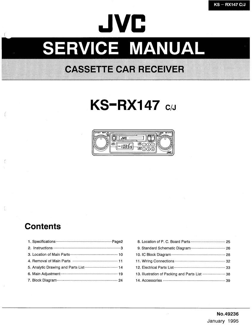 Jvc KSRX 147 Service Manual