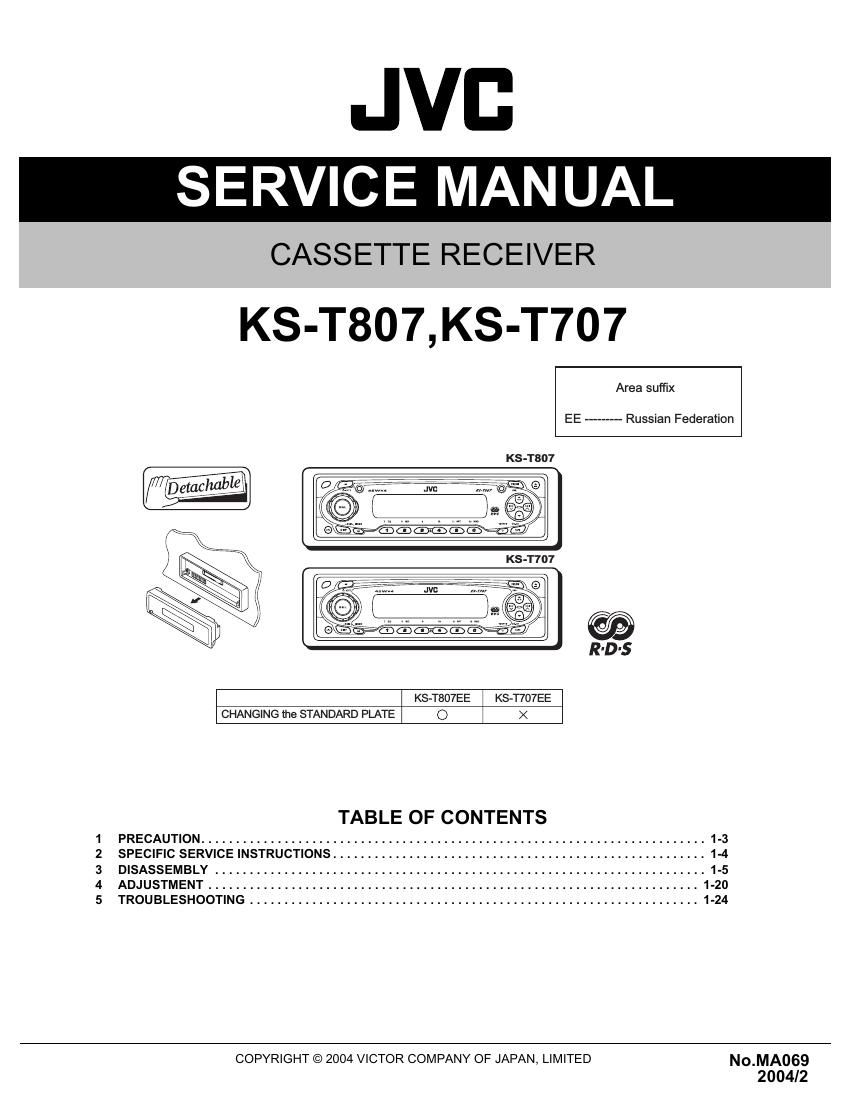 Jvc KST 807 Service Manual