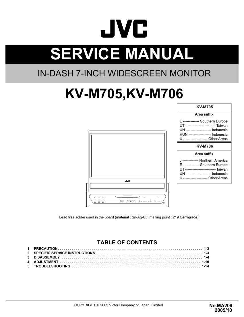 Jvc KVM 705 Service Manual