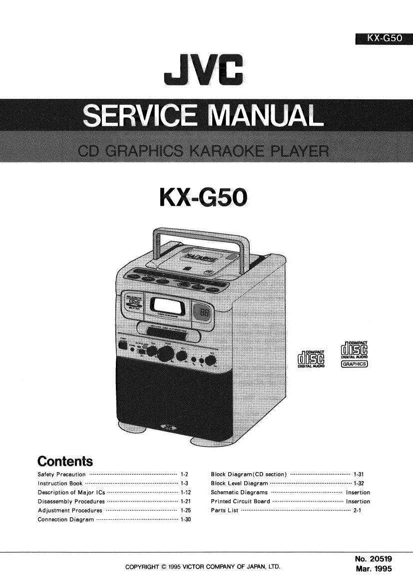 Jvc KXG 50 Service Manual