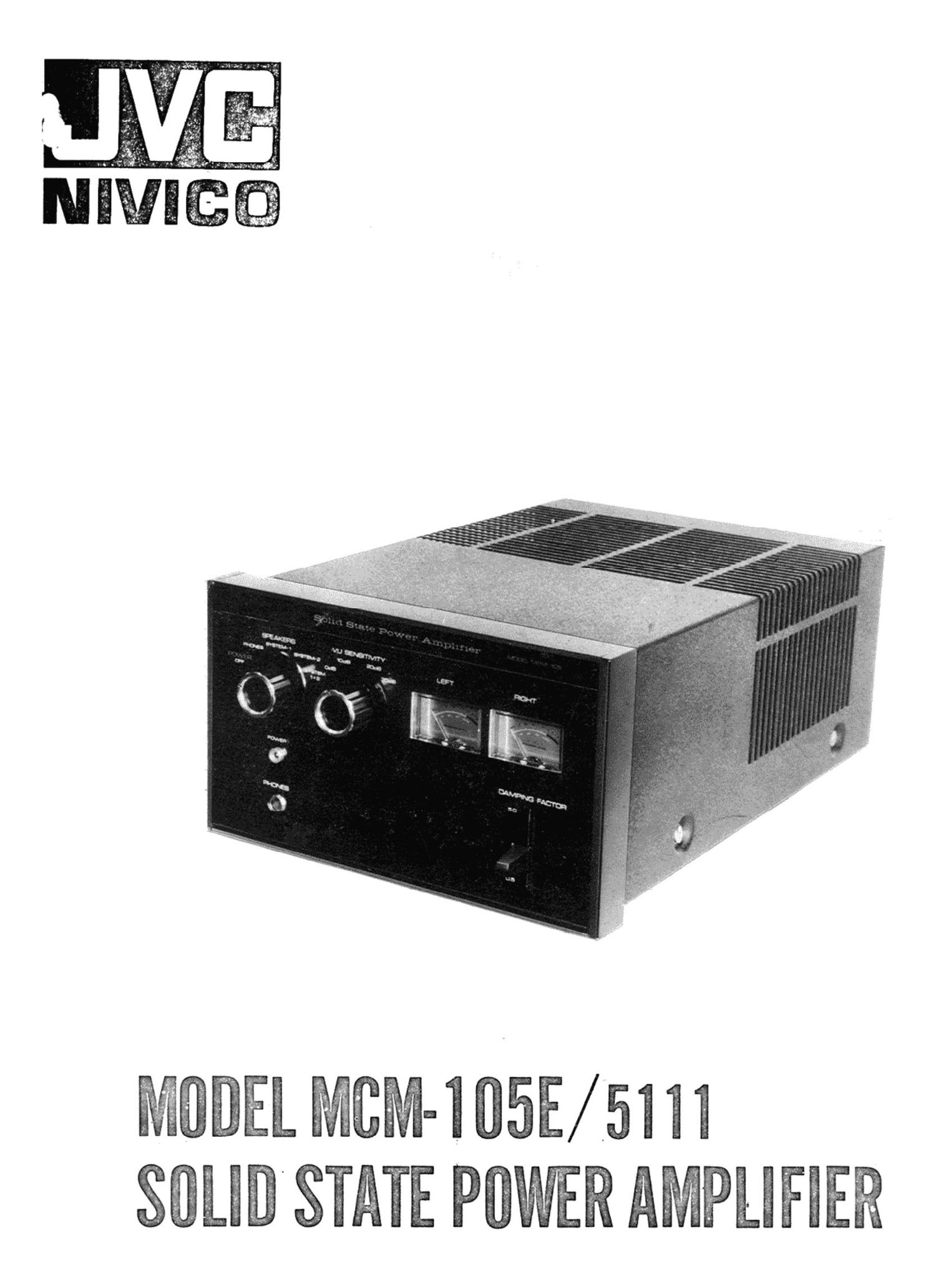 Jvc MCM 105 E Owners Manual
