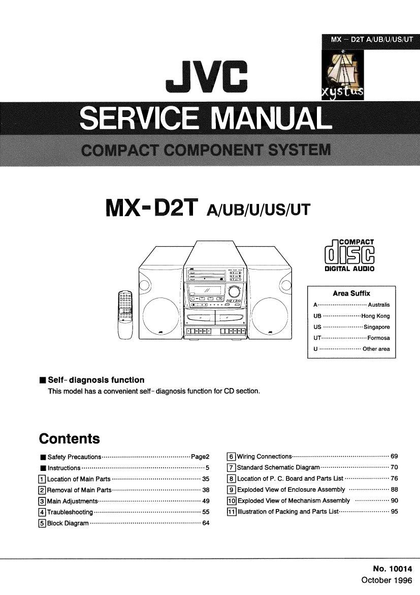Jvc MXD 2 T Service Manual