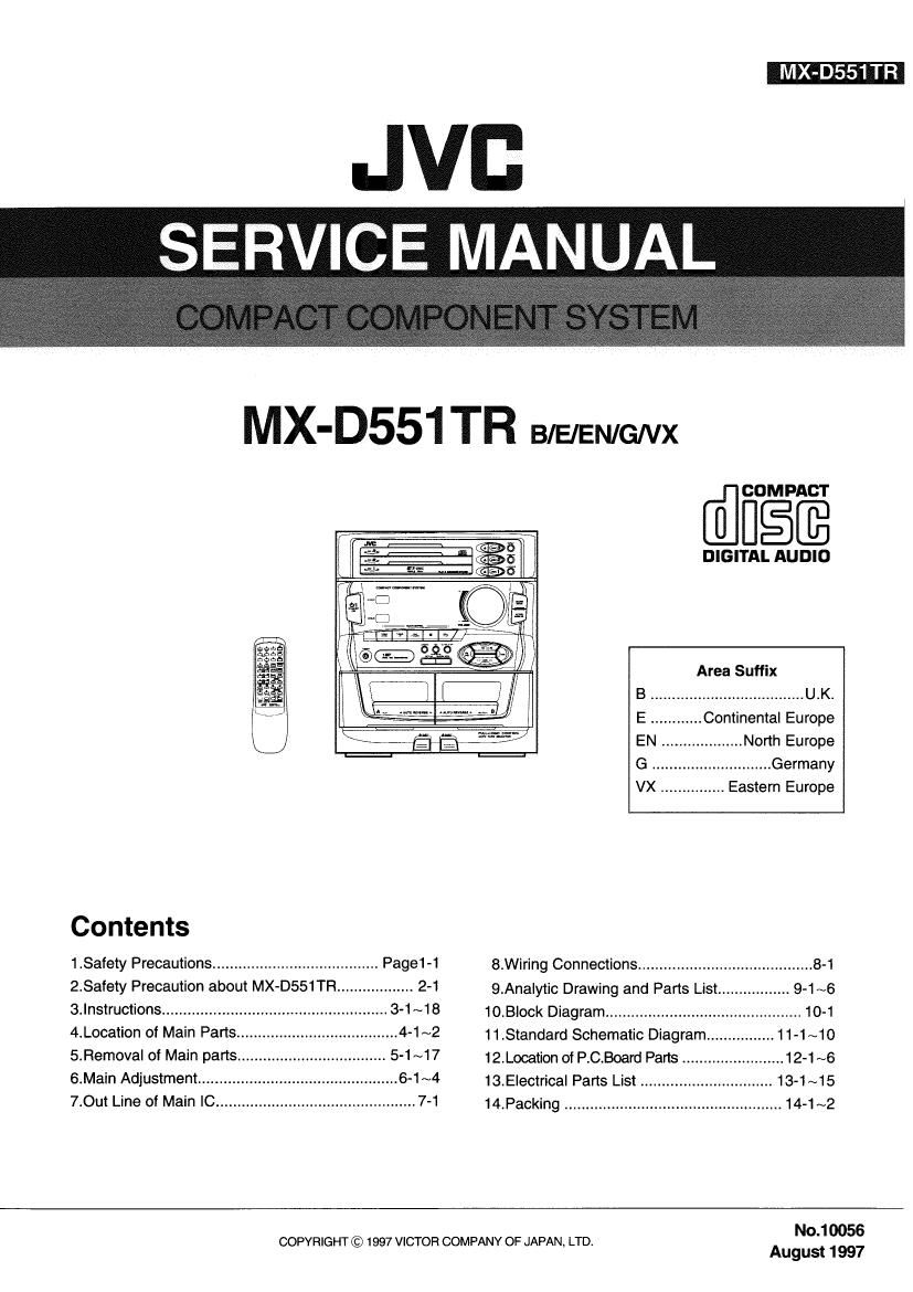 Jvc MXD 551 TR Service Manual