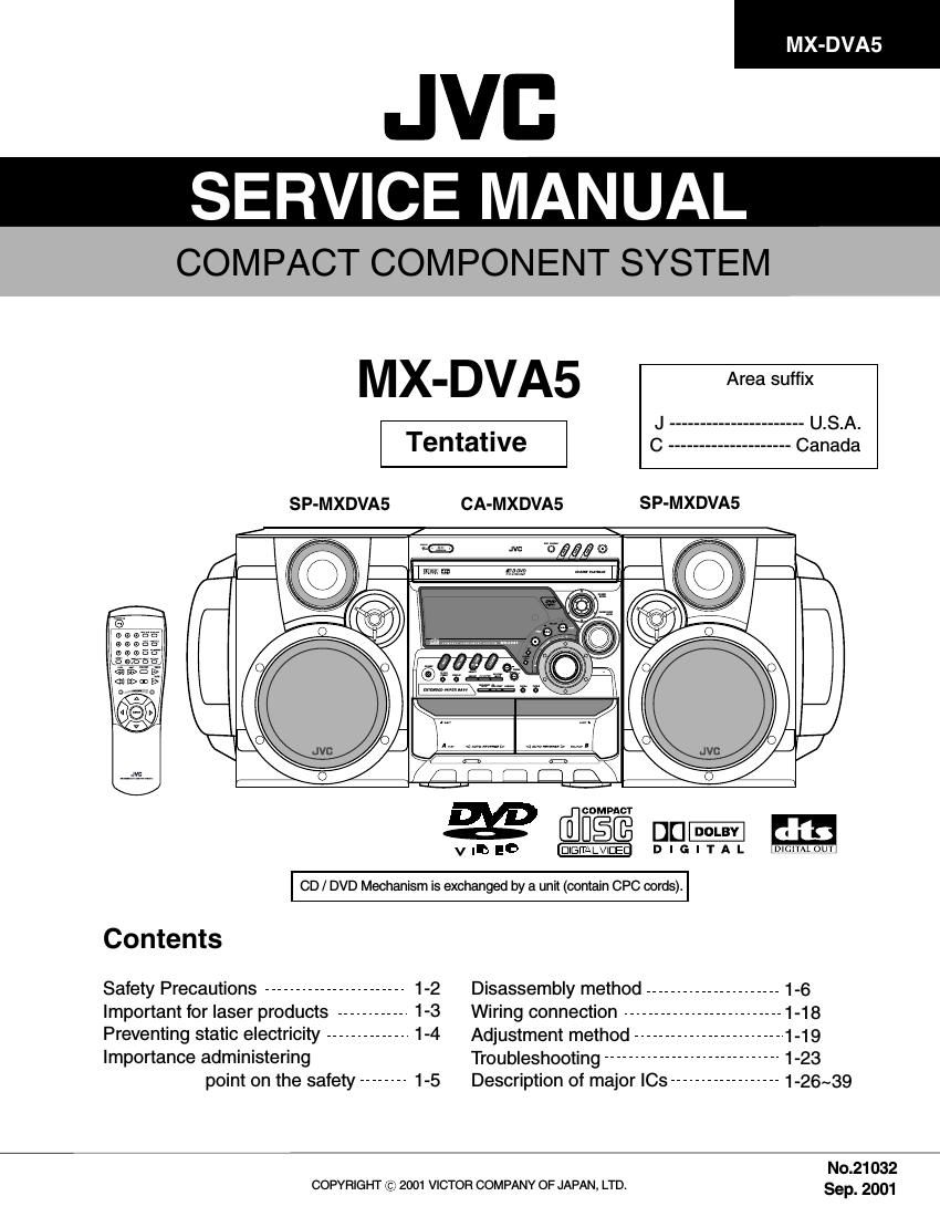 Jvc MXDVA 5 Service Manual