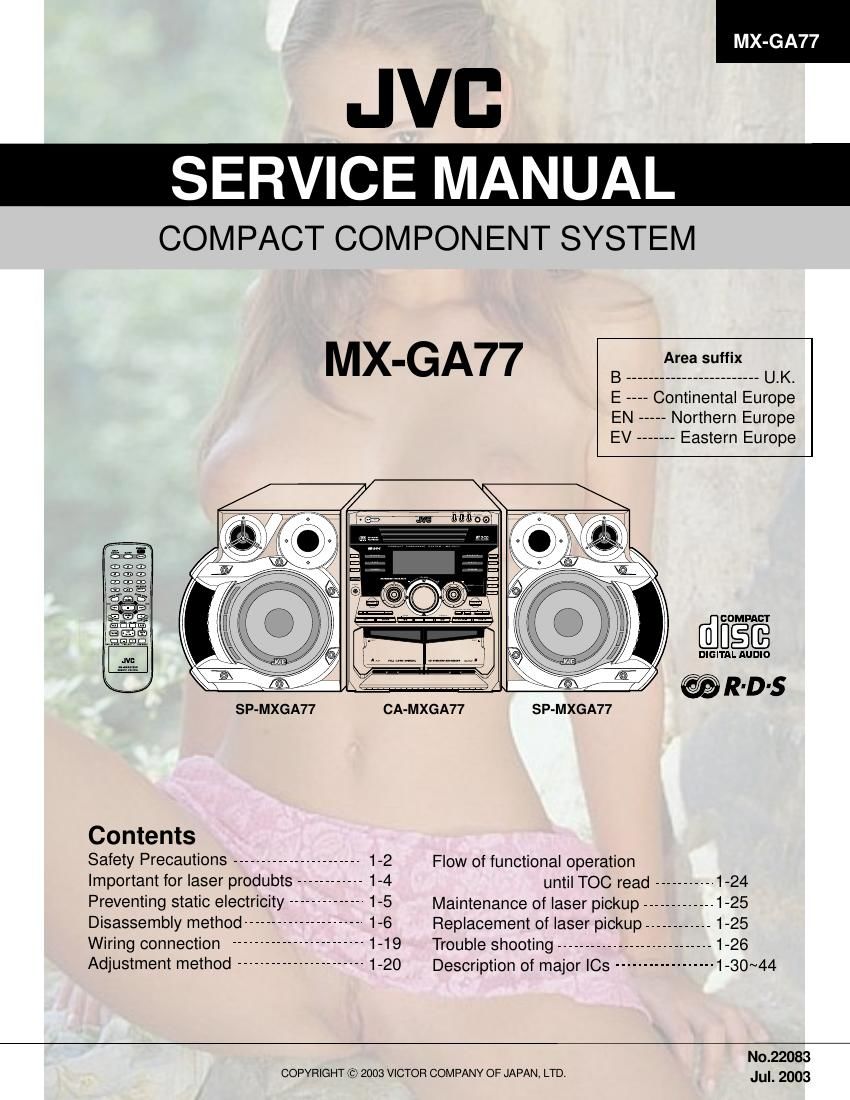 Jvc MXGA 77 Service Manual