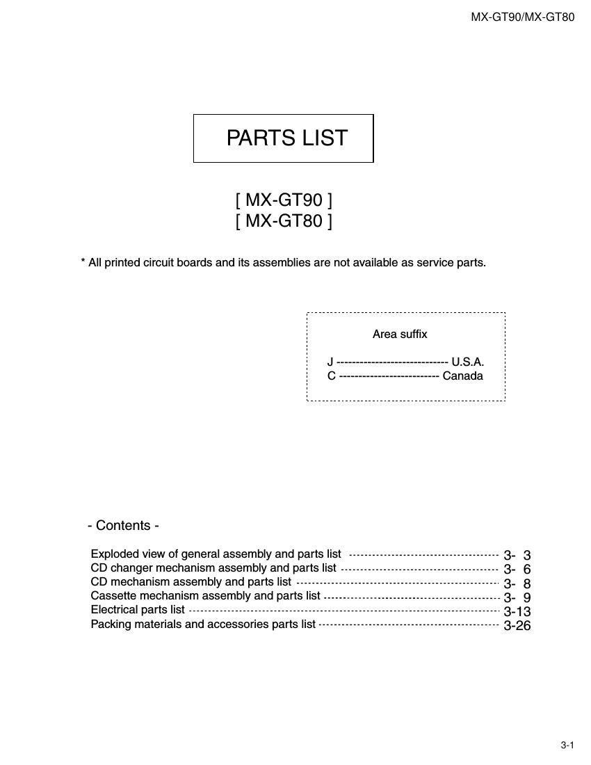 Jvc MXGT 90 Service Manual 2