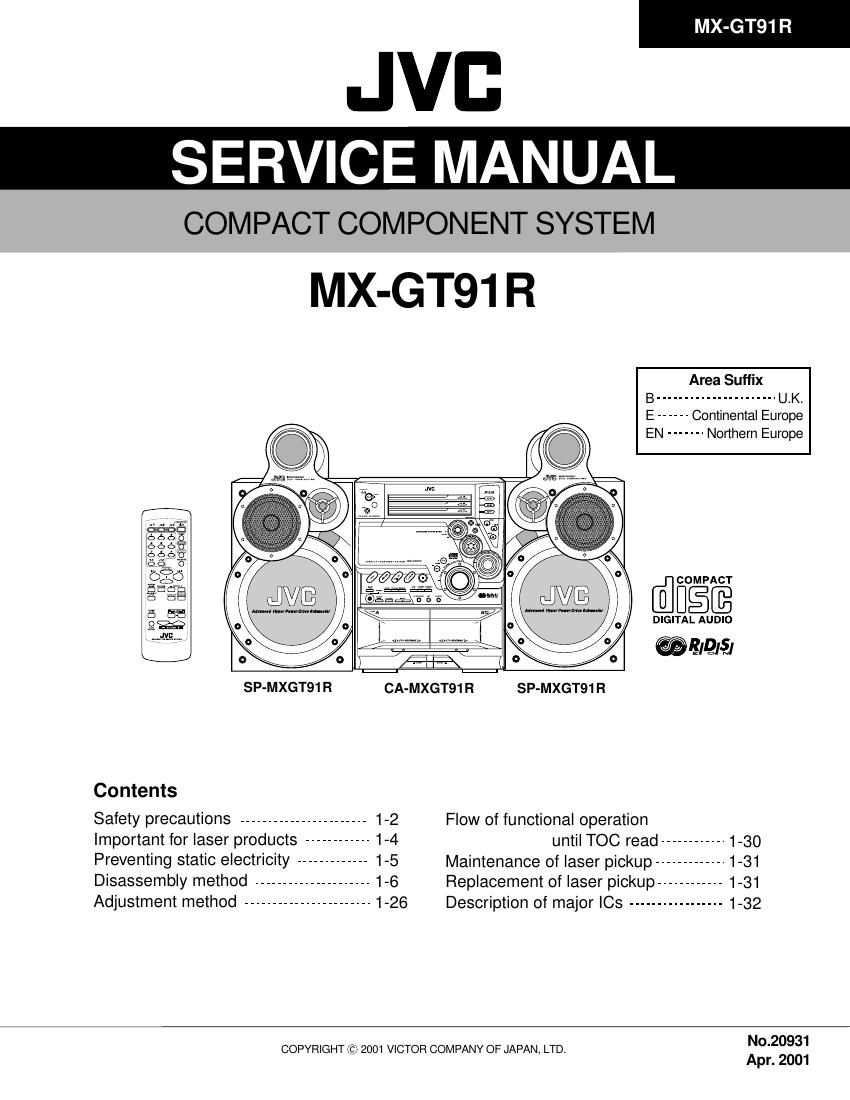 Jvc MXGT 91 R Schematic