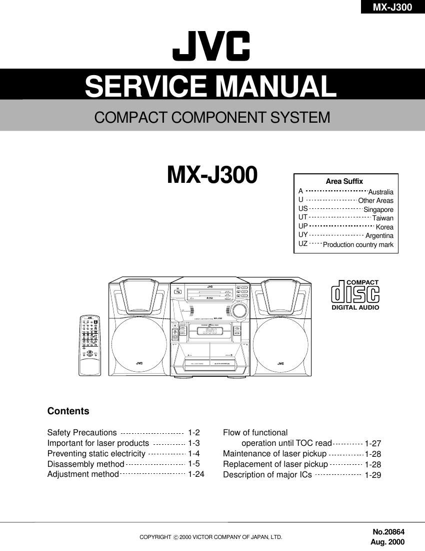 Jvc MXJ 300 Service Manual