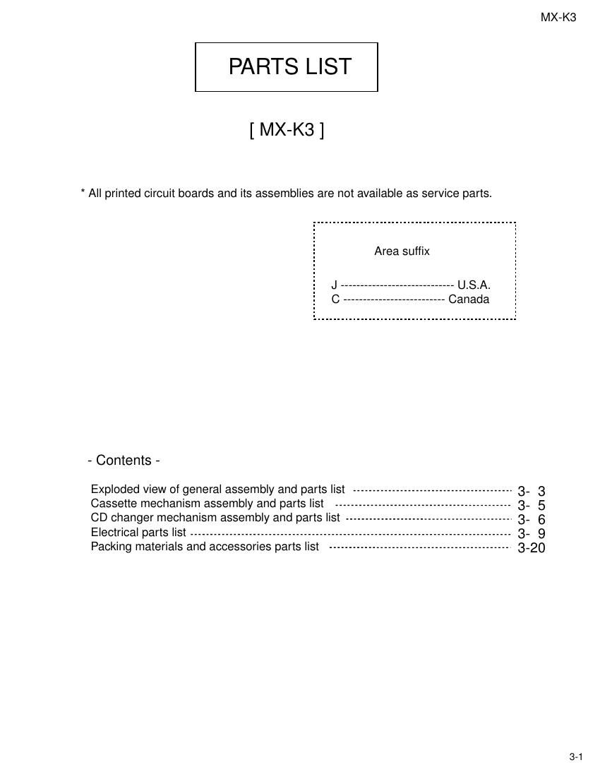 Jvc MXK 3 Service Manual 2