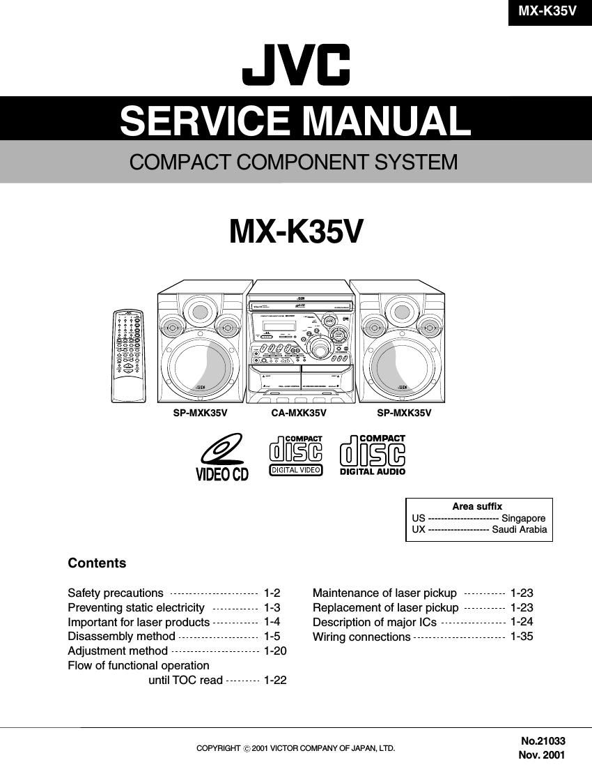 Jvc MXK 35 V Service Manual