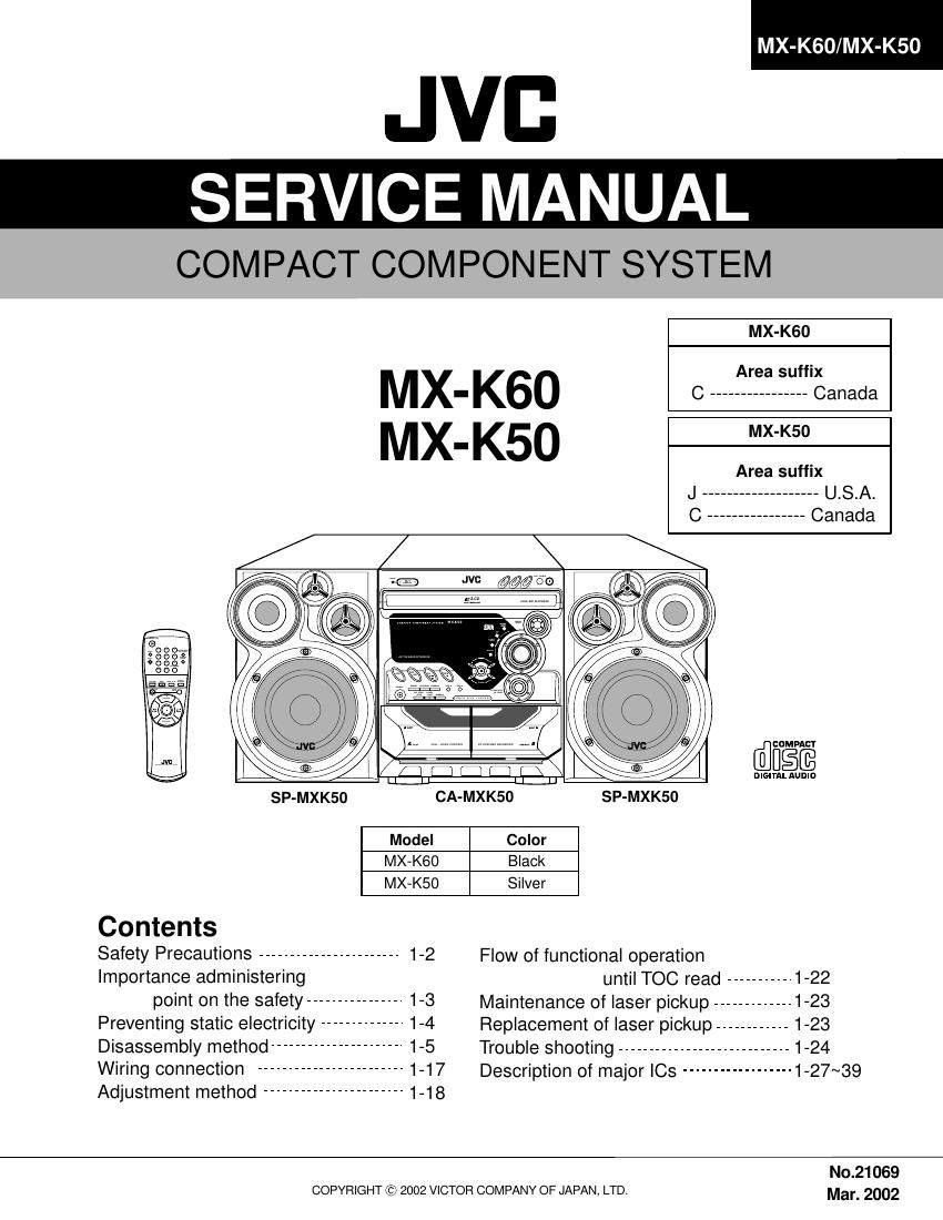 Jvc MXK 60 Service Manual