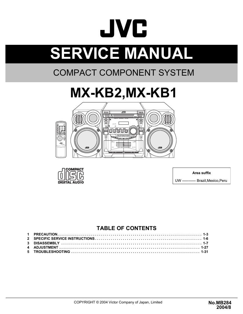 Jvc MXKB 2 Service Manual