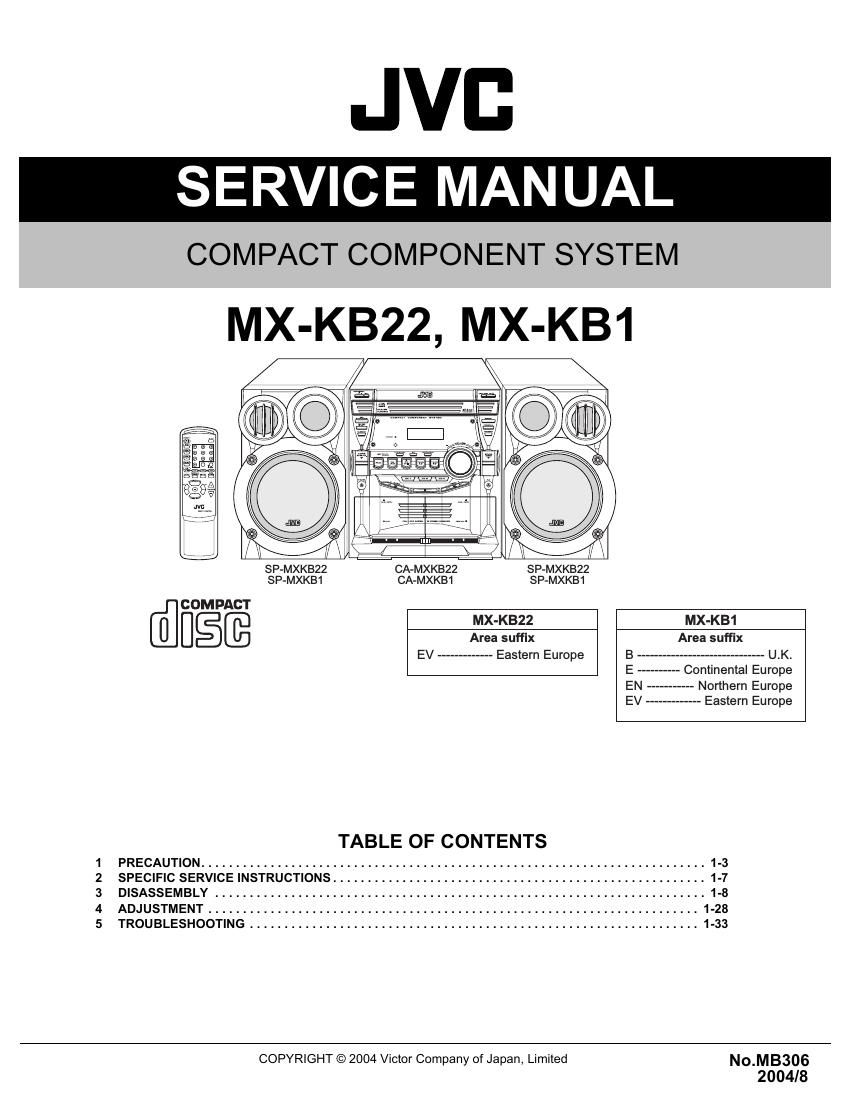 Jvc MXKB 22 Service Manual