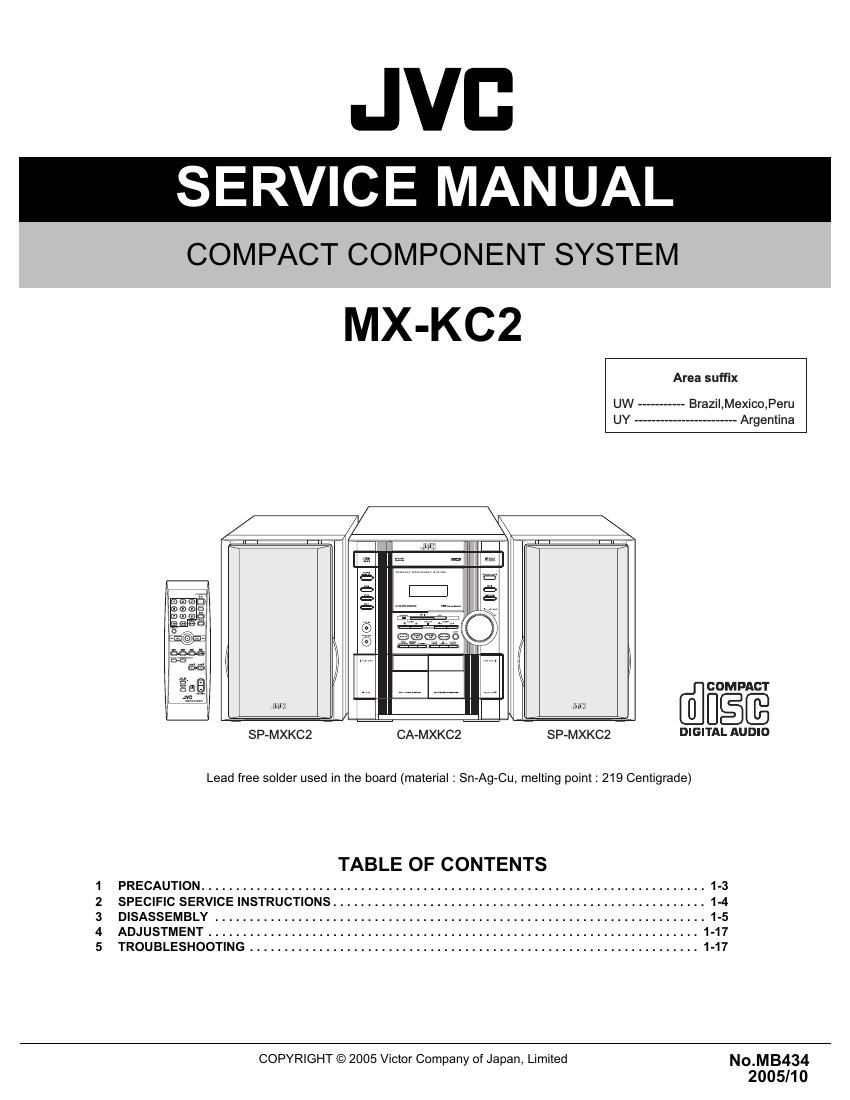 Jvc MXKC 2 Service Manual