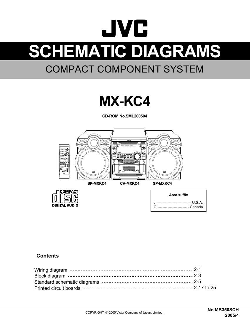 Jvc MXKC 4 Schematic