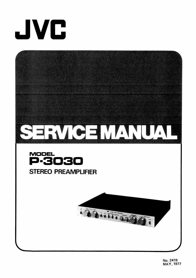 Jvc P 3030 Service Manual