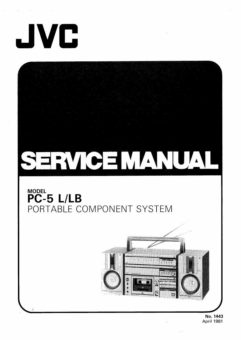 Jvc PC 5 L Service Manual