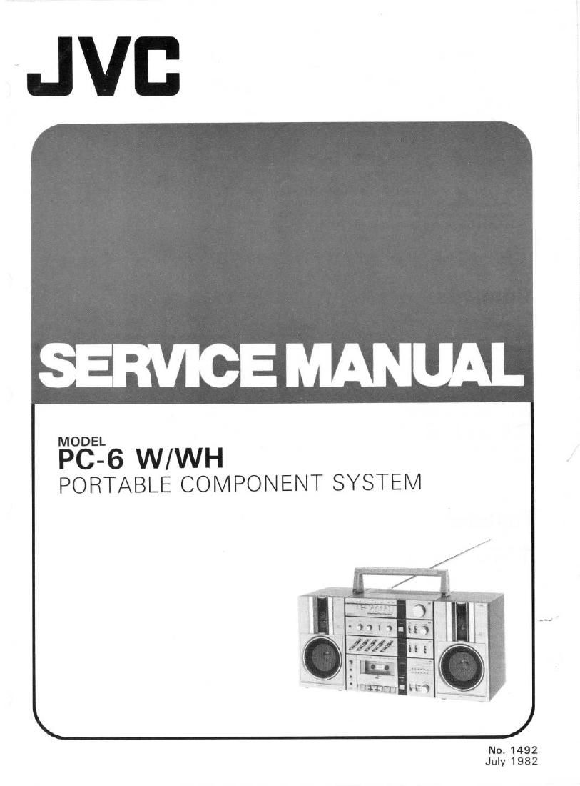 Jvc PC 6 W Service Manual