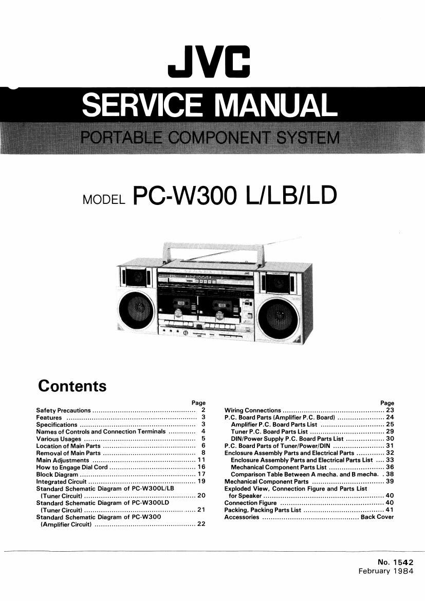 Jvc PCW 300 LB Service Manual