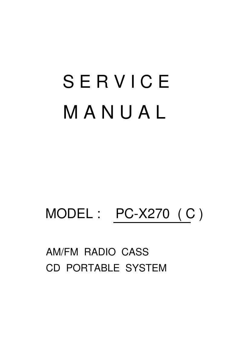 Jvc PCX 270 Service Manual