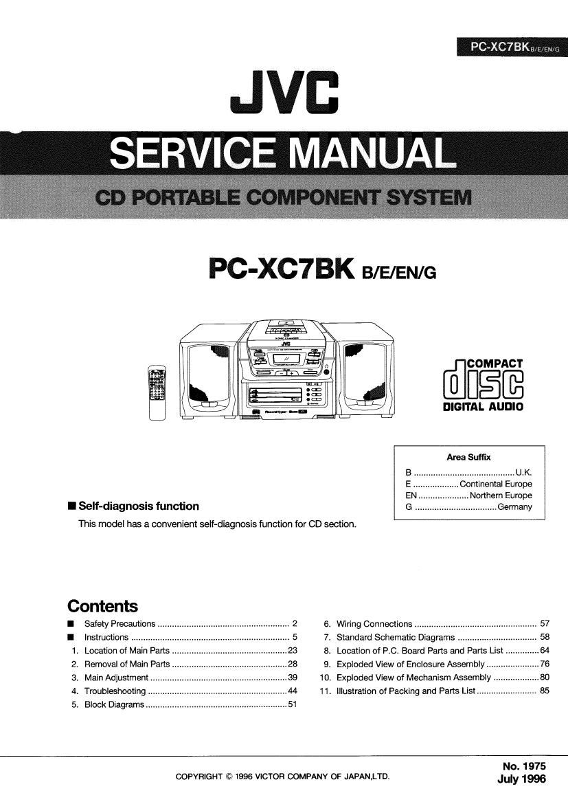 Jvc PCXC 7 BK Service Manual