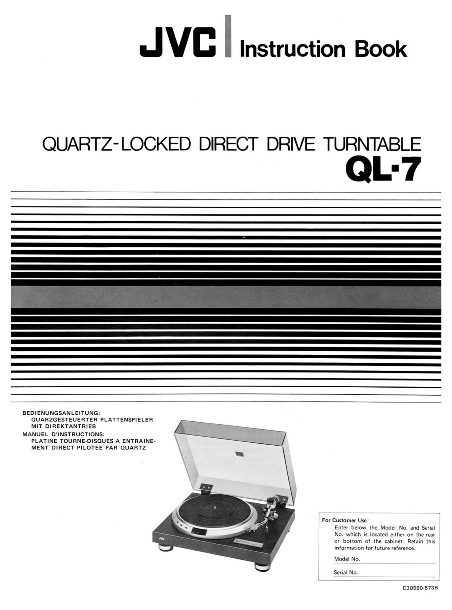 Jvc QL 7 Owners Manual